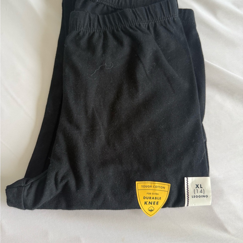 Cat & Jack Black Kids Leggings with Durable Knee